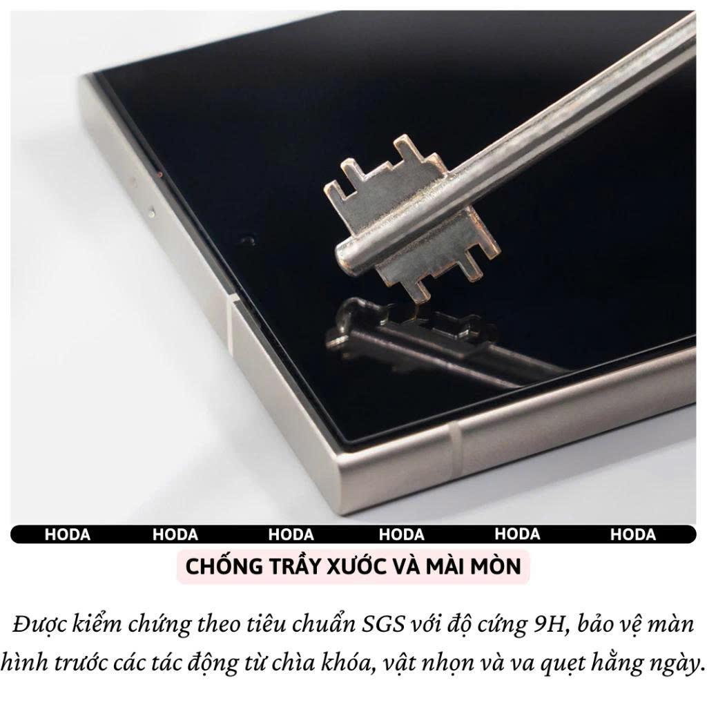 Kính cường Lực Hoda 0.21mm cho Samsung Galaxy S25Ultra / S24 Ultra - Độ trong 4K Full Màn Hình 9H Chống Xước Bẩn Nano - Hàng chính hãng
