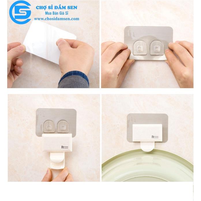 Móc Nhựa Dán Tường Treo Thau Chậu, Khăn, Giá Gắn Tường Treo Đồ Nhà Bếp, Nhà Tắm