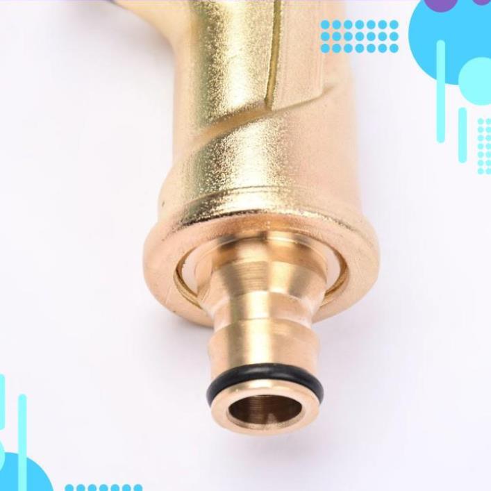 Bộ dây vòi xịt ️bơm nước phun sương️ , tăng áp 3 lần, loại 7m, 10m 206701-3 đầu đồng, cút,nối nhựa vàng