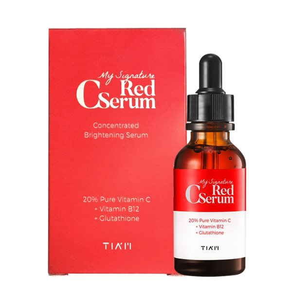 Bộ sản phẩm dưỡng trắng da, làm mờ thâm Tiam My Signature Red C (Toner + Serum + Cream) + Tặng 1 Mặt Nạ Vitamin C Dưỡng Trắng Da Tiam My Signature Vita Red Mask 23ml