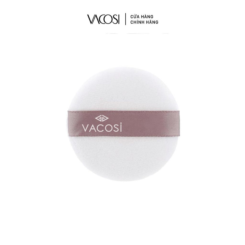 Bông Phấn Cotton Nhỏ VACOSI SMALL WHITE ROUND PUFF - BP19