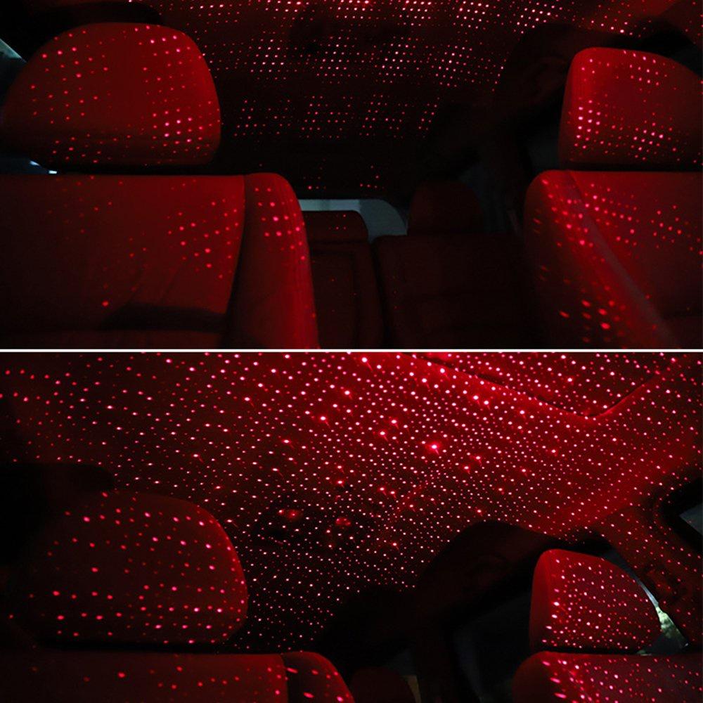 Đèn led chấm bi trang trí phòng ngủ, ô tô, xe hơi ánh sáng đỏ lấp lánh tạo không khí lãng mạn, kết nối đầu USB