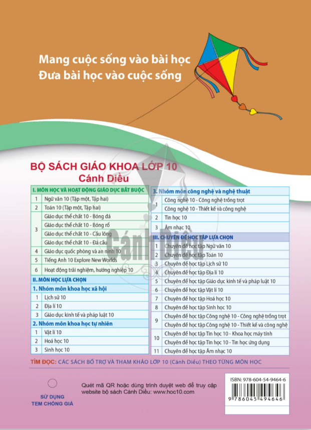 Bài tập Hoá Học lớp 10 (Cánh Diều)