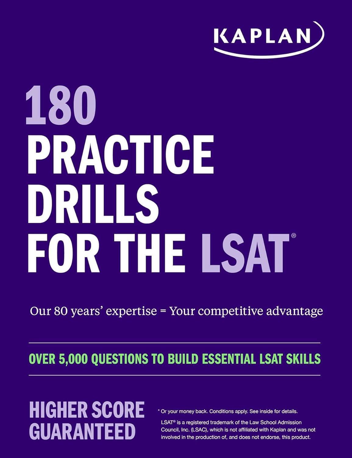 Sách ngoại văn: 180 Practice Drills For The LSAT: Over 5000 Questions To Build Essential LSAT skills