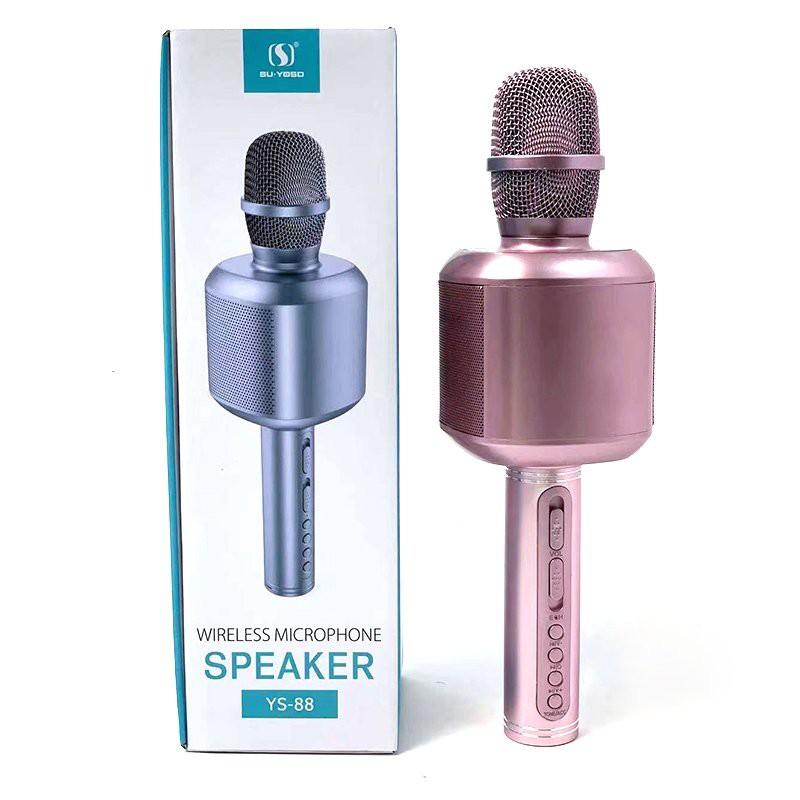 Micro karaoke bluetooth YS 88 - Micro kiêm loa karaoke SU YOSD - Chỉnh echo ngay trên mic - Tích hợp thay đổi giọng nói