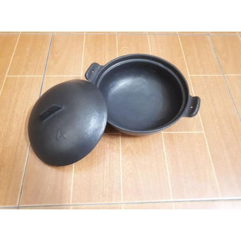 Nồi gang đúc kho cá thịt, nấu cháo lẩu đk 21cm