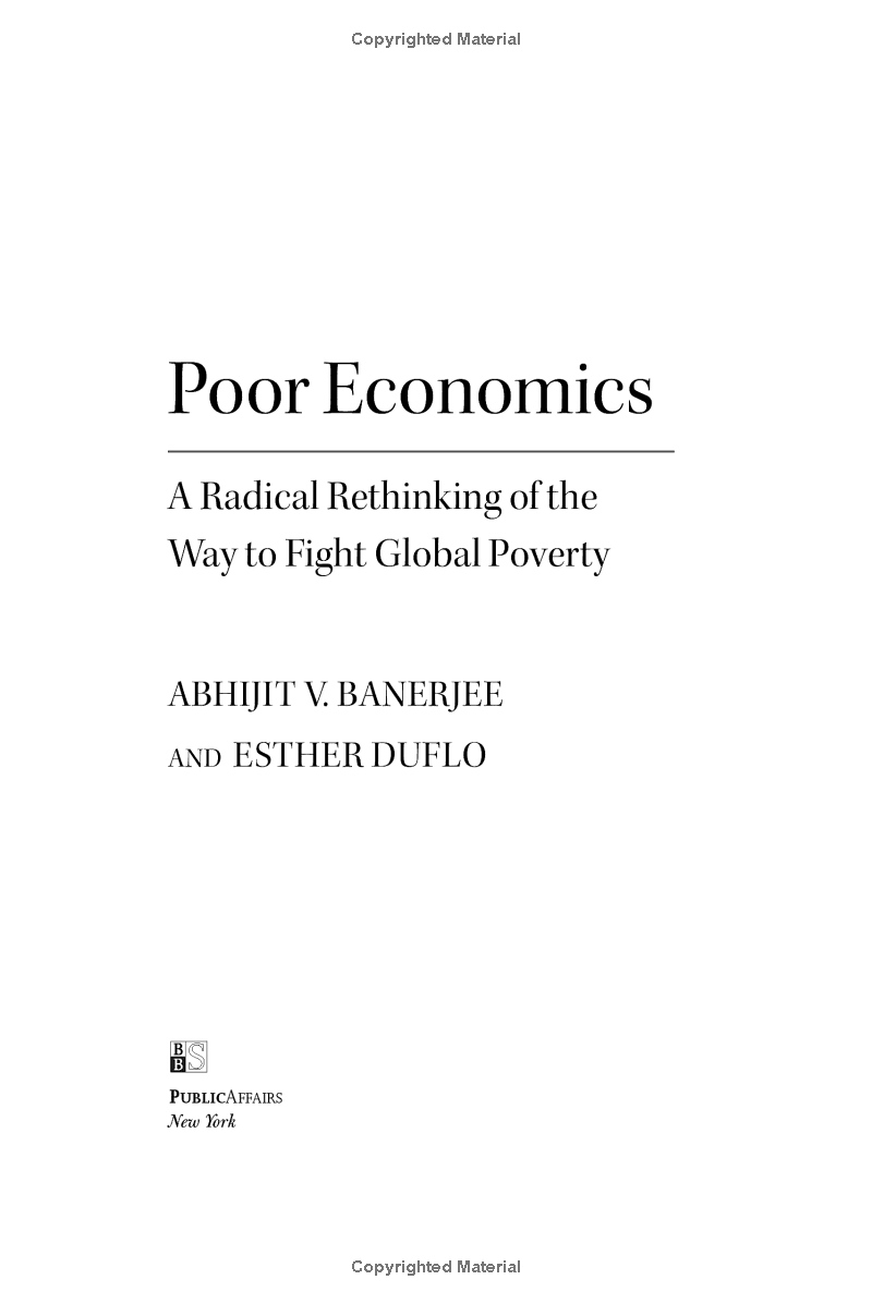 Sách ngoại văn: Poor Economics