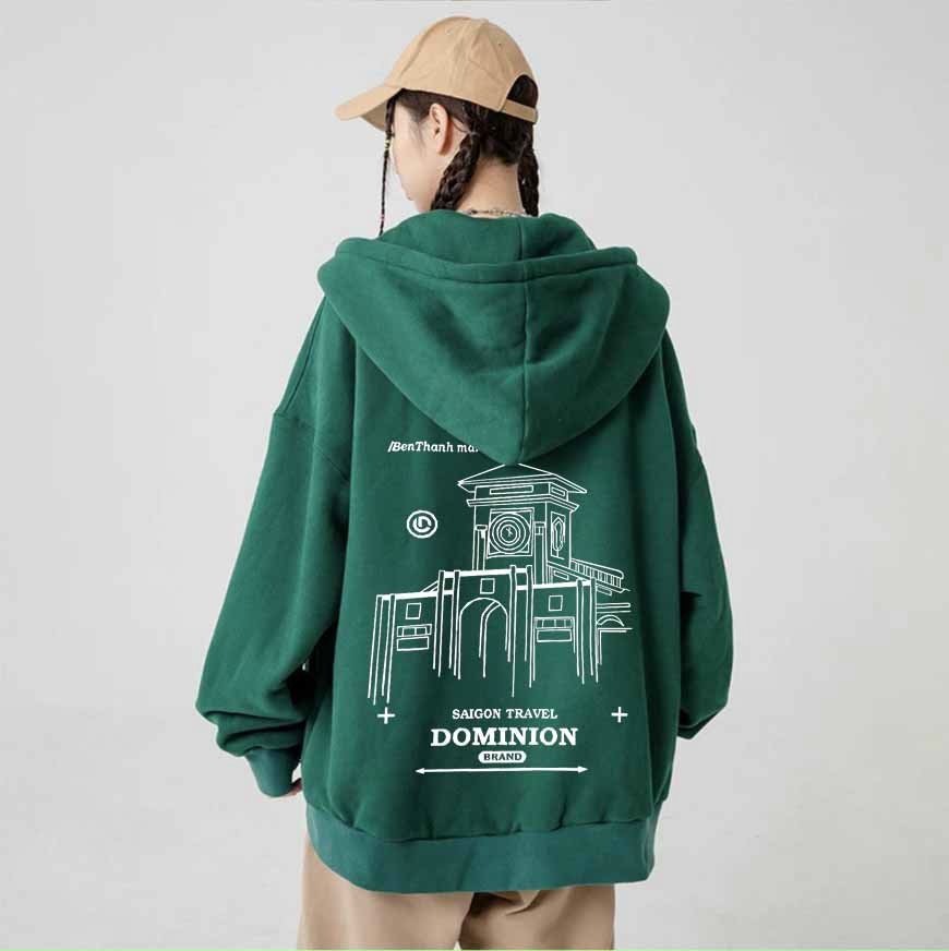 Áo Hoodie Nam From Rộng Mũ 2 Lớp Dáng Thụng Kiểu Dáng Unisex, Chất Liệu Vải Nỉ Bông Chống Nắng