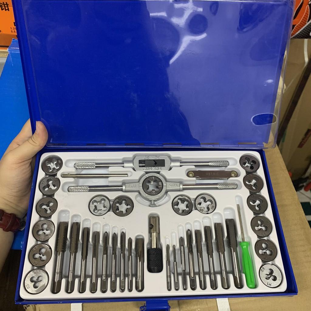 Bộ Tạo Ren Taro Thép Hợp Kim 40 chi tiết - Hộp Sắt