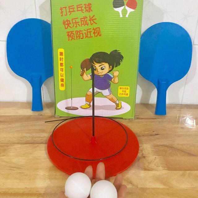 BÓNG BÀN PHẢN XẠ 2 LOẠI VỢT GỖ + VỢT THƯỜNG