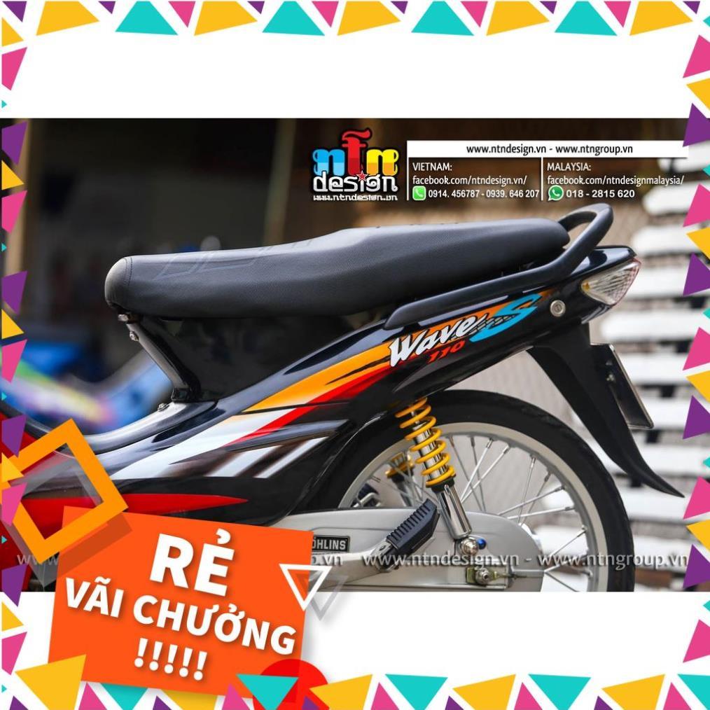 Tem Rời Wave Nhỏ Mẫu 110 Đỏ Đen Cam