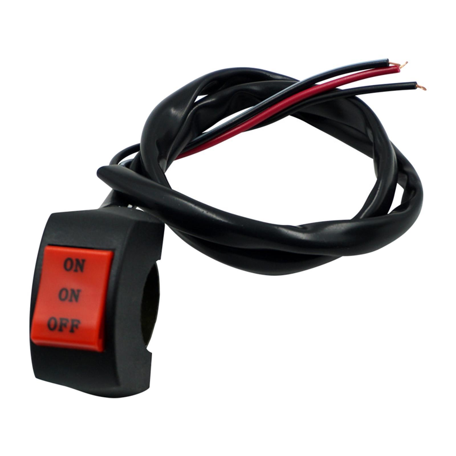 Motorcycle Headlight Switch 7/8 inch 22mm Fits for Motorbike Scooter