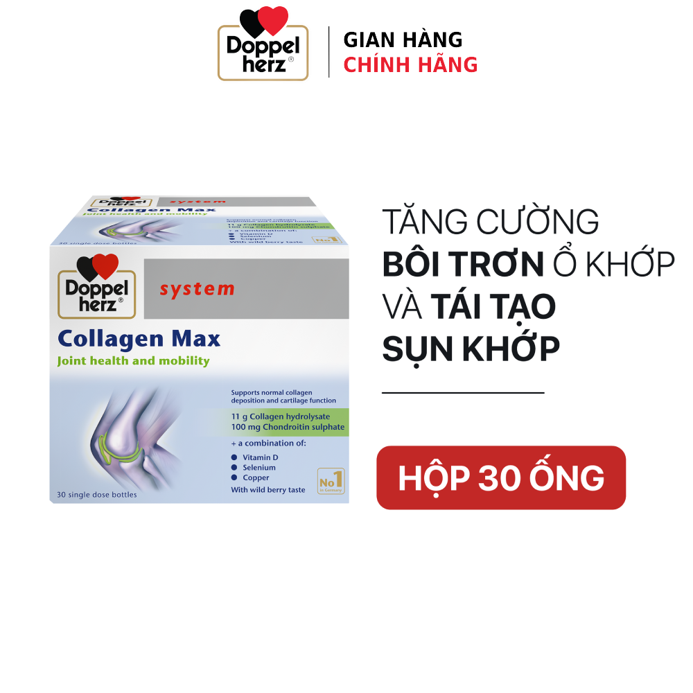 Collagen thuỷ phân tăng độ linh hoạt của khớp Doppelherz Collagen Max
