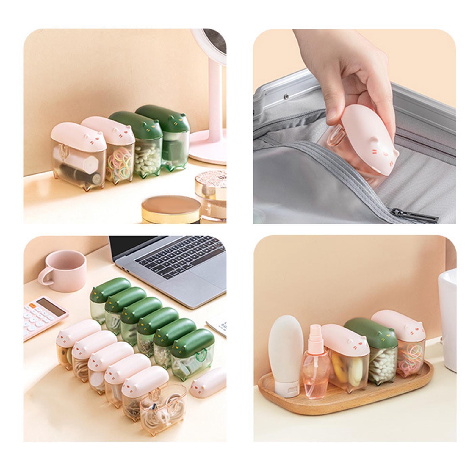 Mini USB Cable Storage Case Box with Lid Multi Function Dustproof Protective for Office, Home Use, Desk Accessories