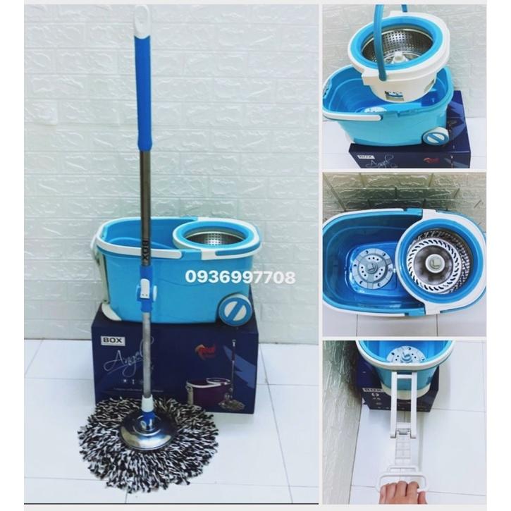 Thùng lau nhà 360 độ có tay kéo