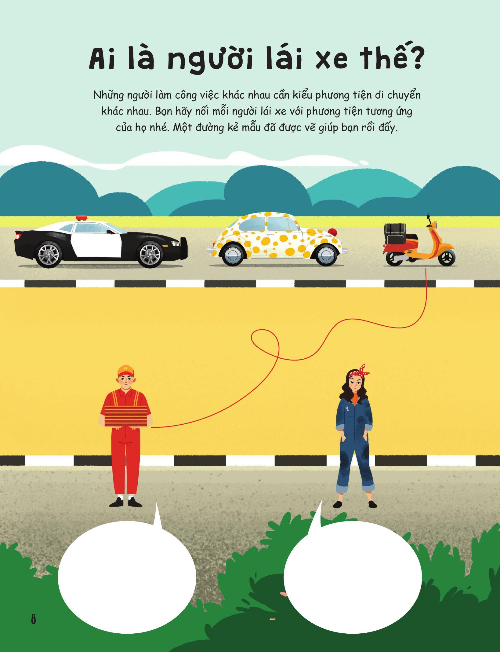 Sách - 30++ Hoạt Động Viết, Vẽ, Tô Màu, Giải Đố... Theo Chủ Đề - Trò Chơi Cho Trẻ - Trên Ô Tô