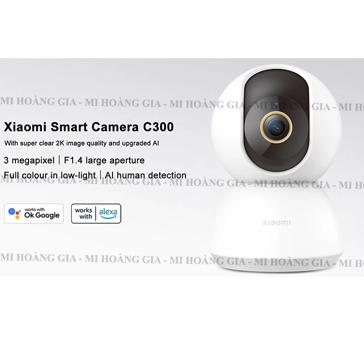 Camera An Ninh Thông Minh Xiaomi PTZ 360 2K 3MP Nhìn Được Ban Đêm Toàn Cảnh - Hàng Chính Hãng