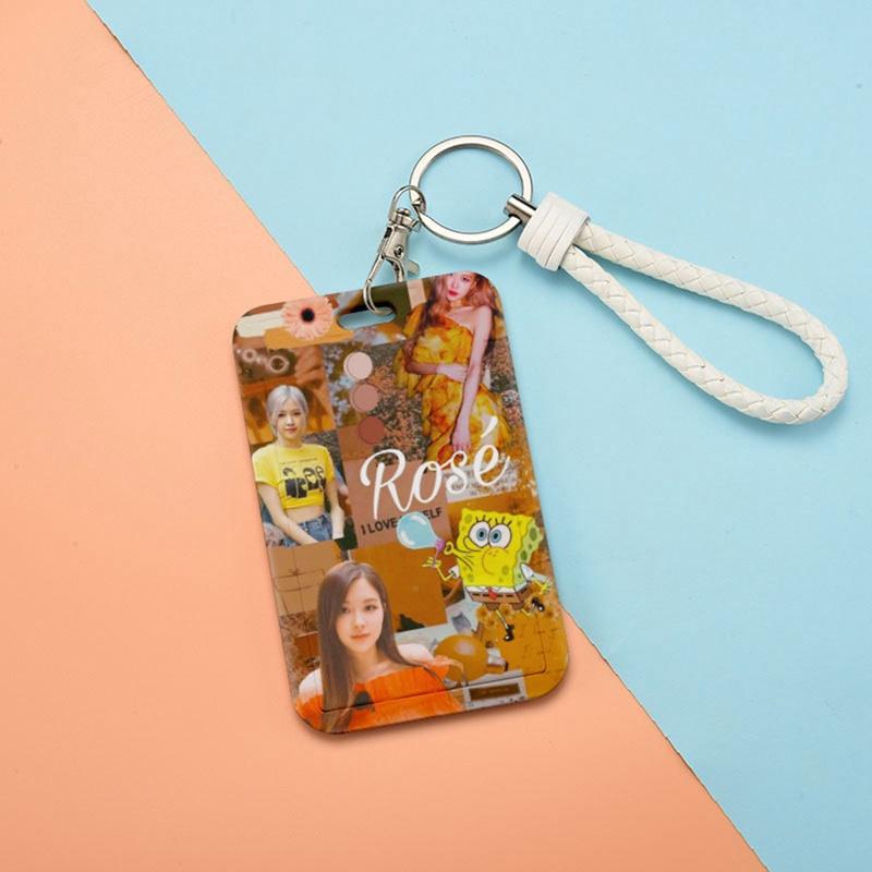 Tmdbyx Bao Đựng Thẻ Học Sinh Màu Đen In Hình Nhóm Nhạc BlackPink