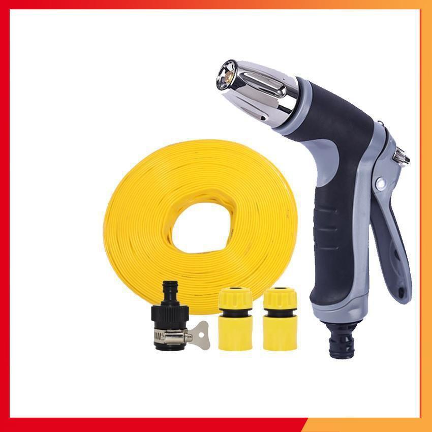 Bộ dây và vòi xịt rửa xe tưới cây tăng áp 20m  206817
