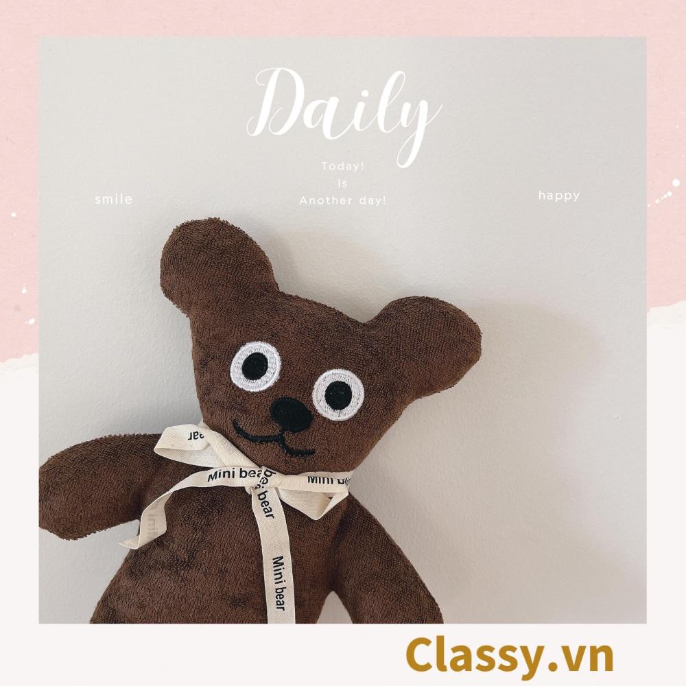 Chú gấu nâu dễ thương Classy dài 23 CM B1485 làm quà tặng cho bạn gái, bé yêu, trang trí nhà cửa