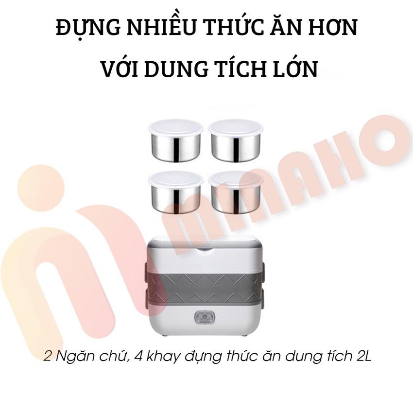 Cặp Lồng Cắm Điện Ủ Cơm Cao Cấp Minaho - Cà Mèn Đựng Cơm Cắm Điện Văn Phòng