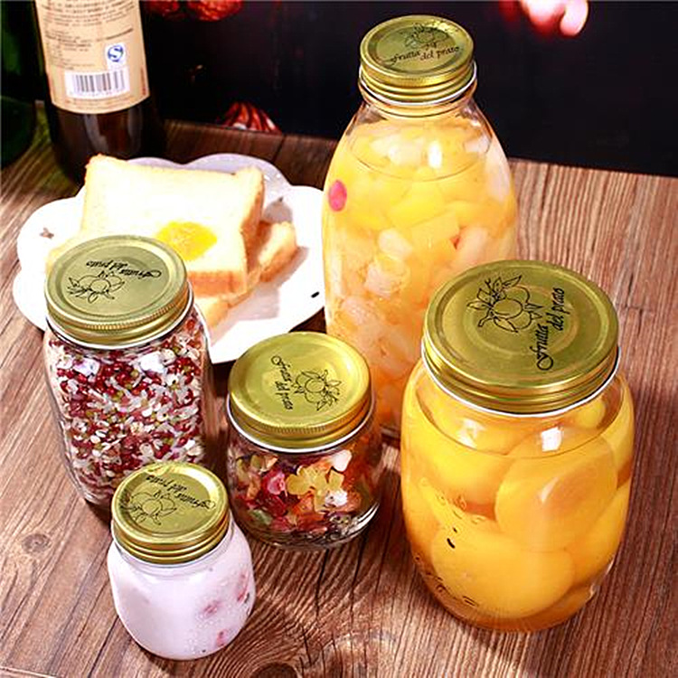 Hủ Thuỷ Tinh In Nổi Hoa Rơi Đựng Thực Phẩm Gia Vị