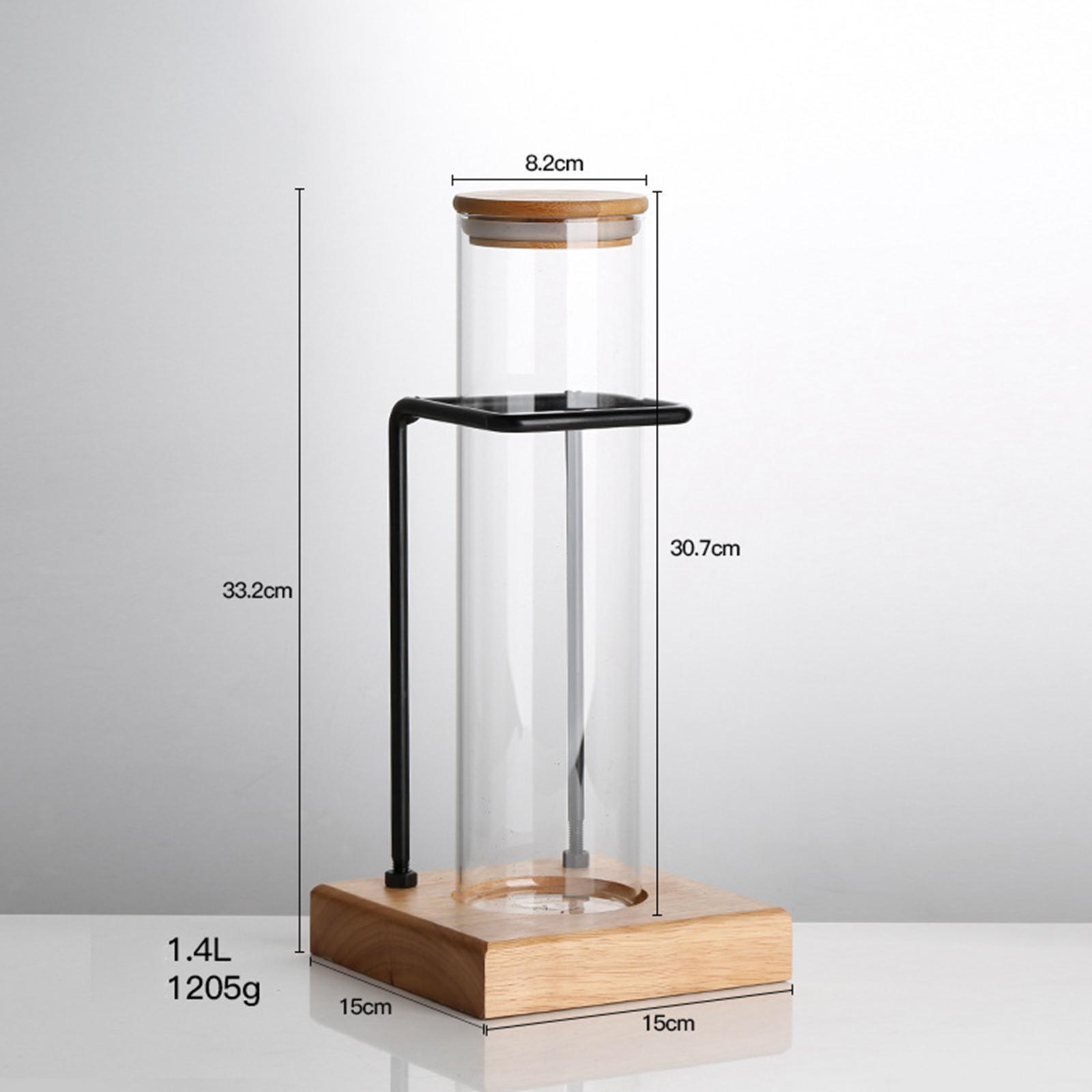 Household Tea Display Rack Glass Bottle Spice Rack for Tea