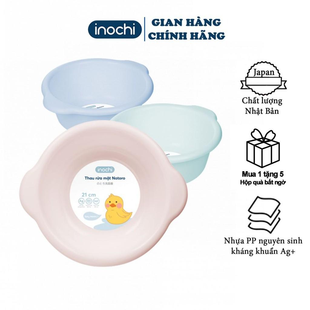 Thau rửa mặt -cho trẻ em nhựa nguyên sinh kháng khuẩn Ag+ cao cấp Notoro inochi 21/27/32 cm TRM01