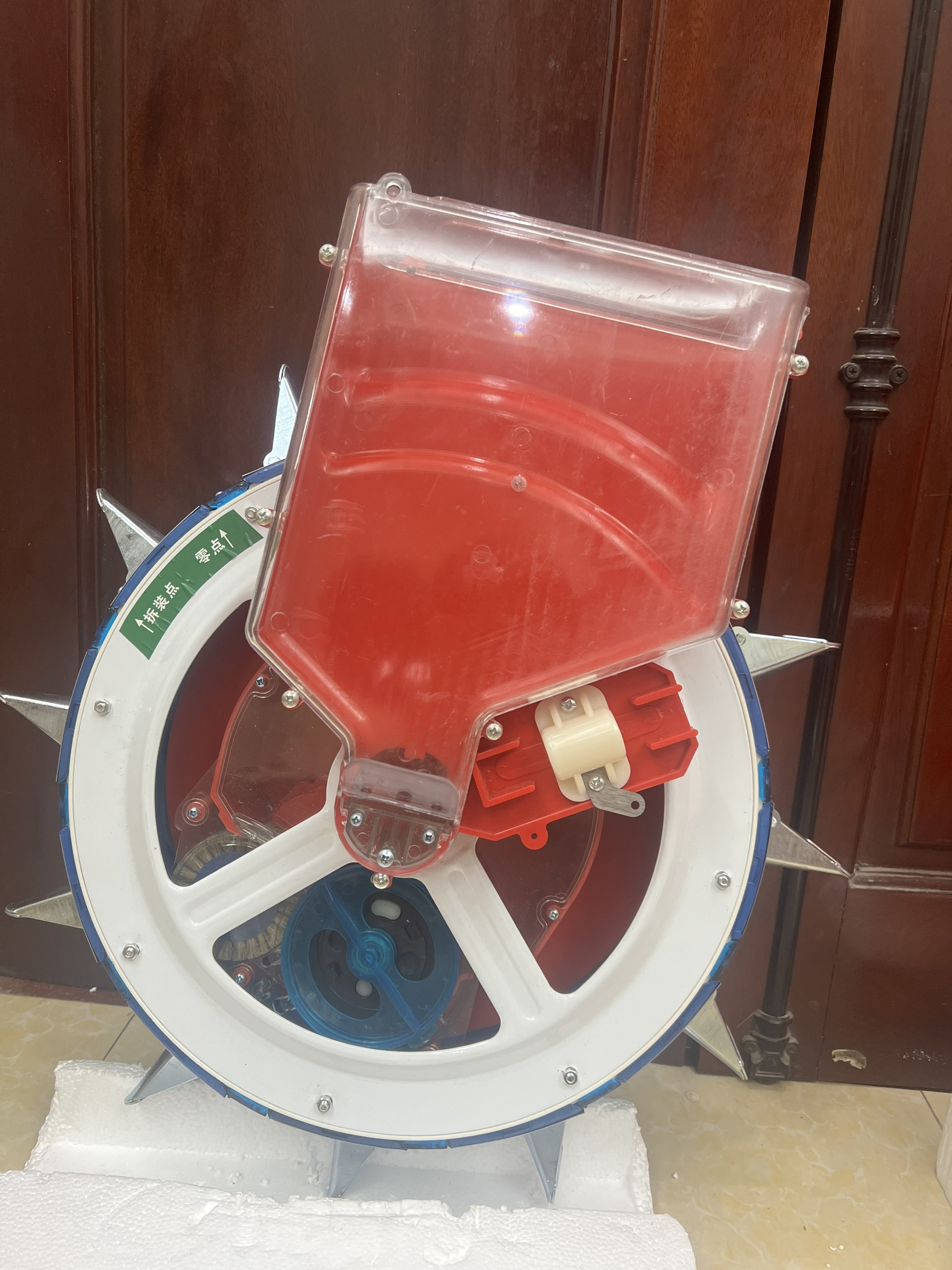 Máy Tra Hạt Vỏ Khung Bằng Thép Không Gỉ Mẫu 12 Mỏ Gieo Lạc Đậu Ngô Bắp Trỉa Hạt Khoảng Cách Gieo 14 18 23 28 32cm