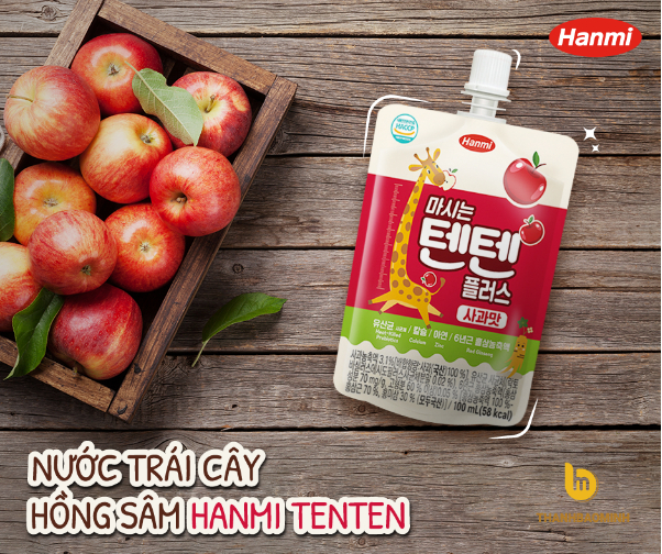 Nước hồng sâm Hanmi vị táo 100ml