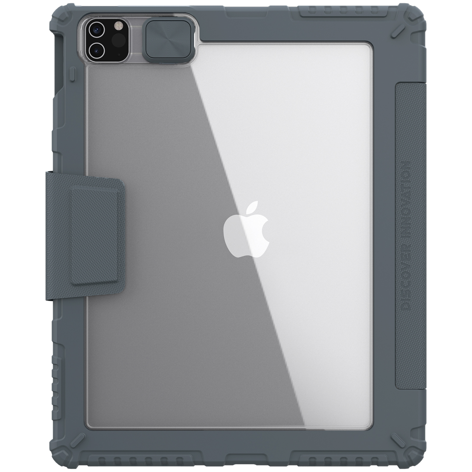 Bao Da Cho Ipad Air 5 2022 10.9 Inch Nillkin Bumper Leather Case Pro Có Khe Cắm Bút Apple Pencil - Hàng Nhập Khẩu - Xám