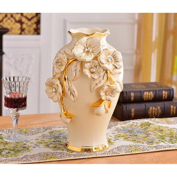 Bộ 3 lọ hoa hút lộc. Bình cắm hoa trang trí. set 3 bình cắm hoa hoặc trang trí phong cách tân cổ điển cao cấp