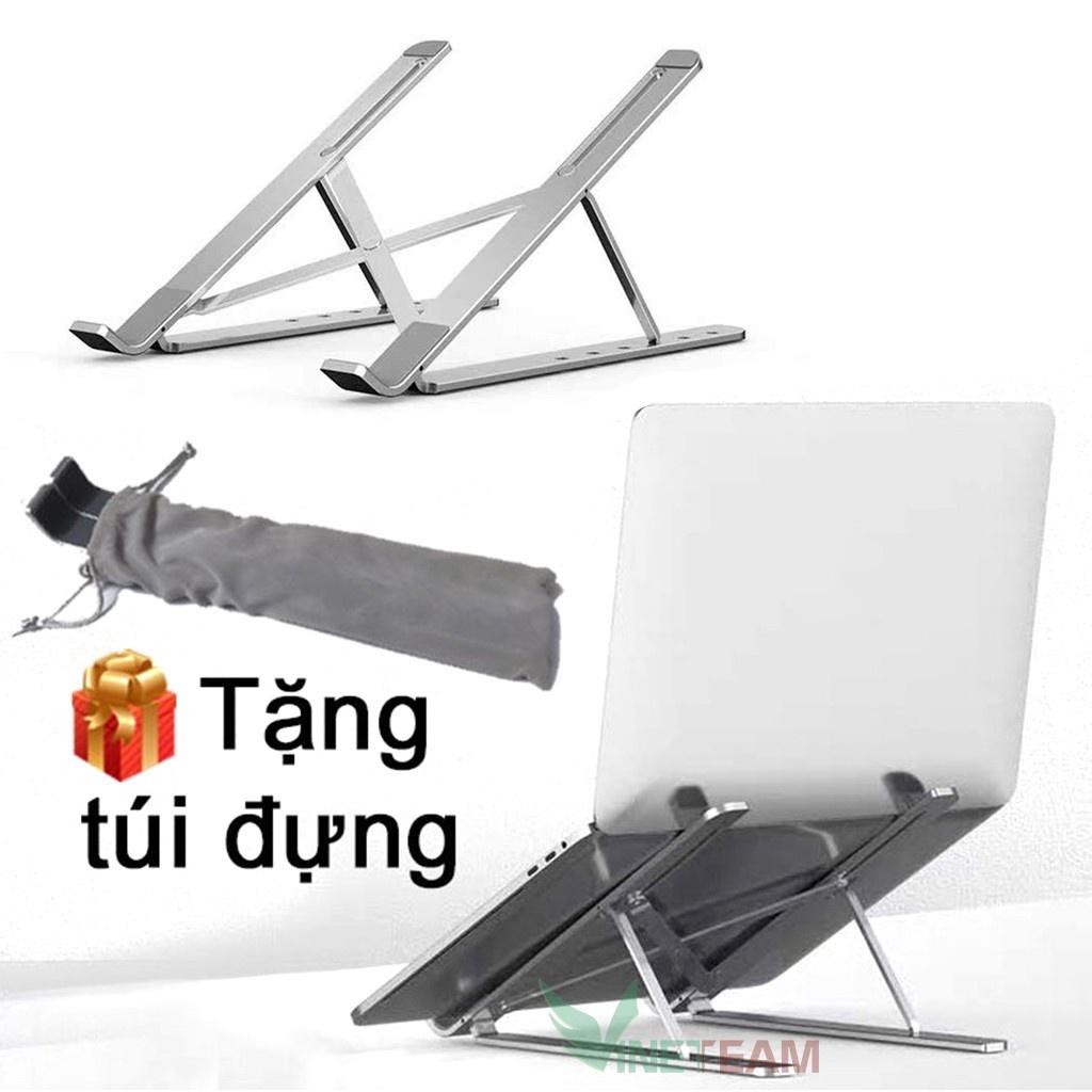 Giá đỡ Laptop NHÔM dành cho Máy tính bảng, IPAD, Macbook, Surface. Hỗ trợ tản nhiệt, điểu chỉnh độ cao -dc4141