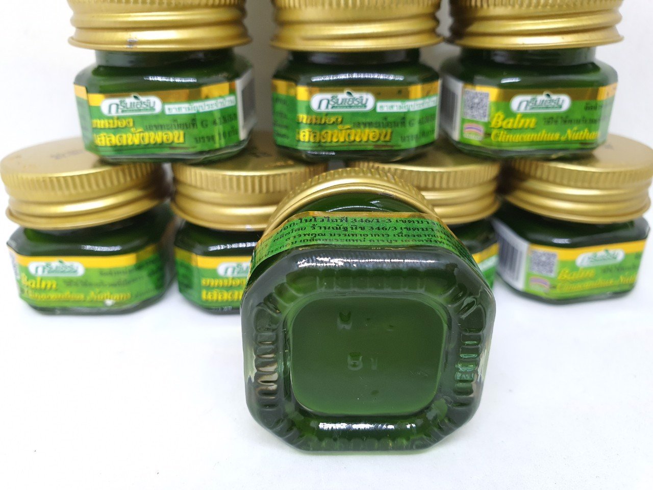 DẦU CÙ LÀ GREEN HERB COOLING BALM HÀNG NỘI ĐỊA THÁI LAN 10 GAM