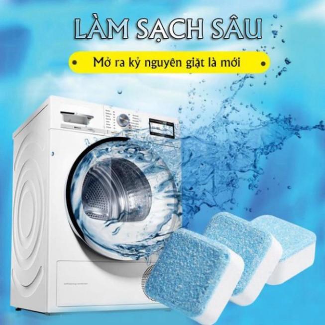Tẩy Lồng Máy Giặt, Hộp 12 Viên Tẩy Lồng Máy Giặt Diệt Khuẩn, Loại Bỏ Chất Thải, Cặn Trong Lồng Máy Giặt Hiệu Quả