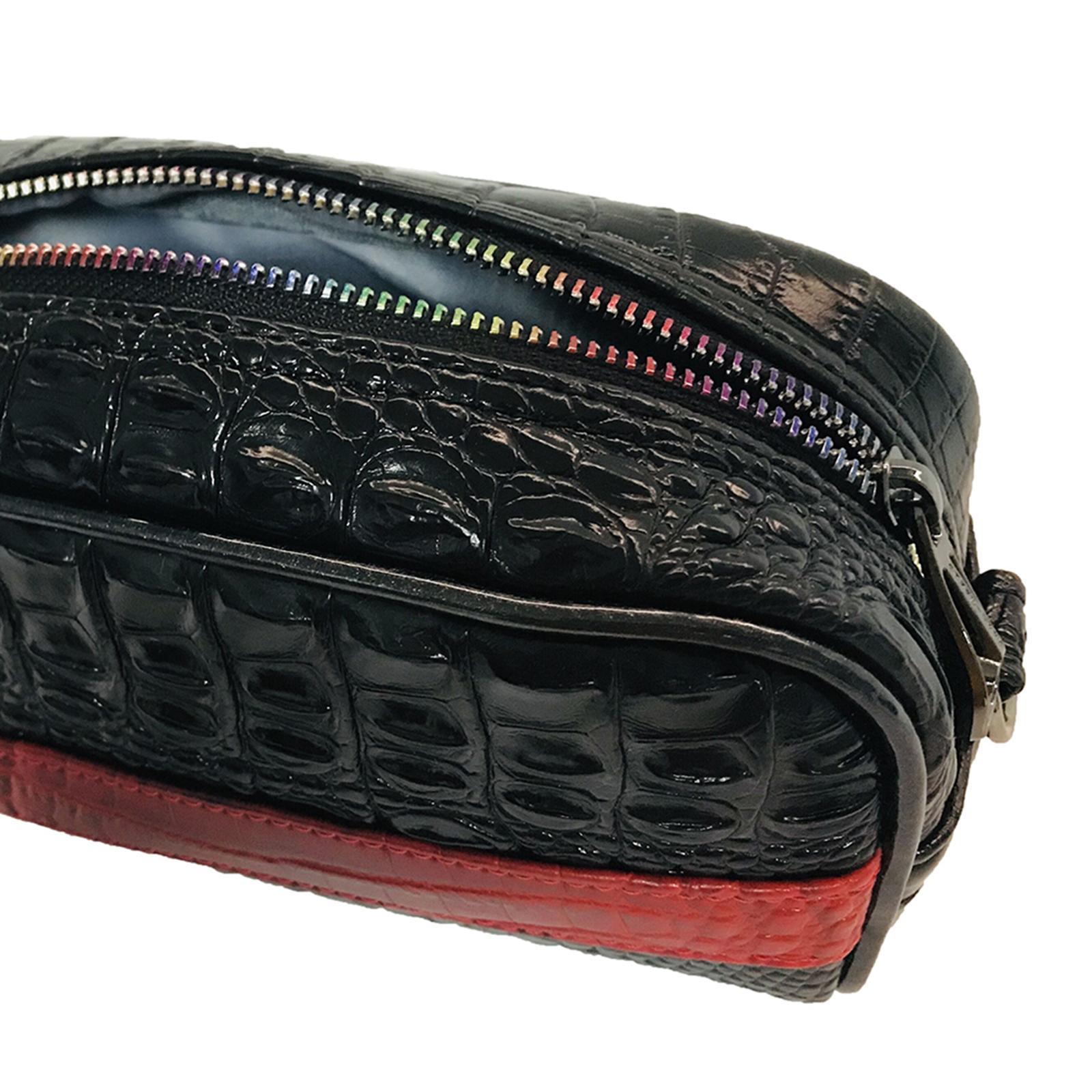 PU Leather Mens Clutch Bag Handbag Zipper Large Capacity Wallet Business Hand Clutch Phone Holder Cards Organizer with Wrist Strap Clip