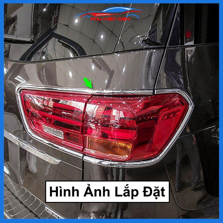 Ốp viền đèn pha hậu mạ crom Kia Sedona chống trầy trang trí bảo vệ xe