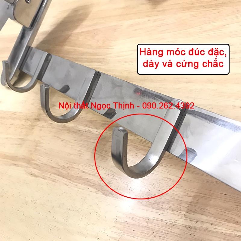 Kệ treo khăn tắm GẬP LÊN XUỐNG MKT-06 inox304 cao cấp máng khăn tầng đa năng