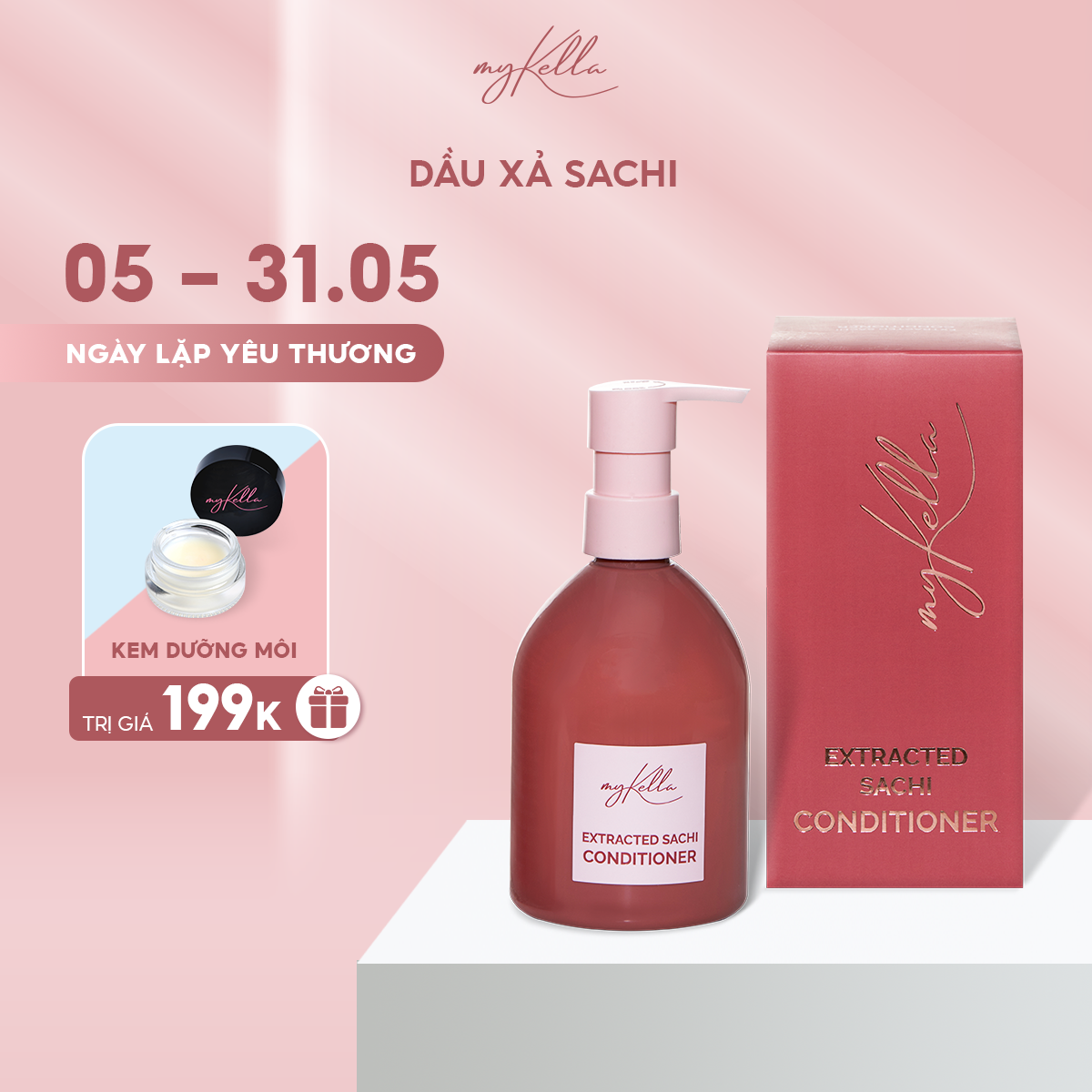 Dầu Xả myKella Dưỡng Tóc Óng Ả Chiết Xuất Sacha Inchi 300ml