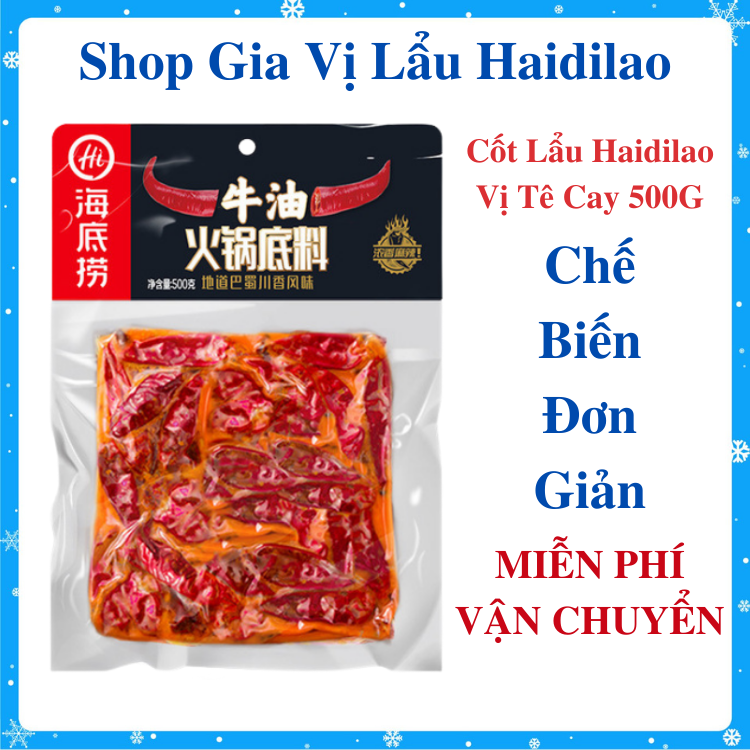 Cốt Lẩu Tê Cay Haidilao - Vị Thủ Công Tứ Xuyên