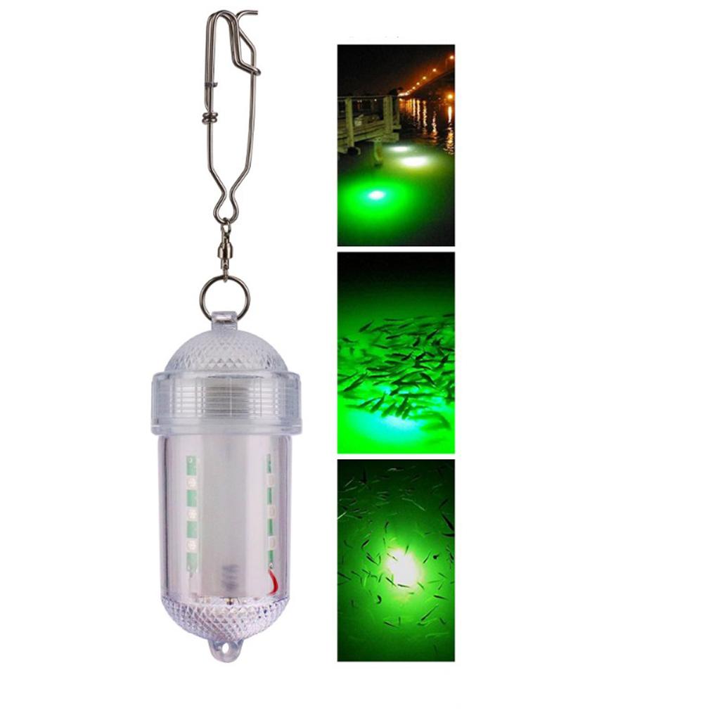 LED Fishing Lure Night Glow Underwater Attracting Lamp Fishing Bait