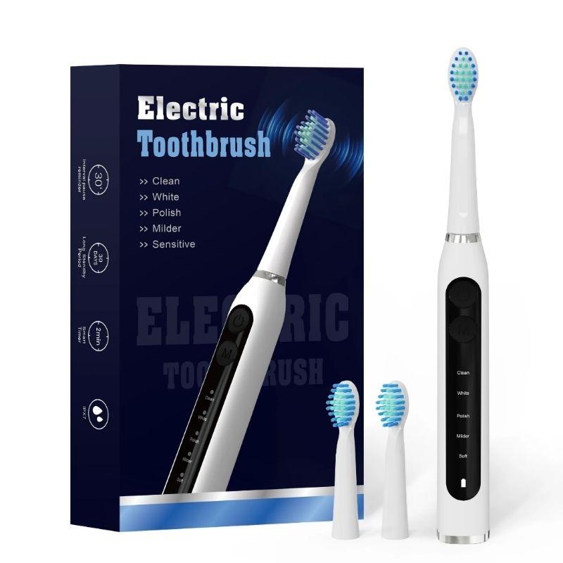 Bàn chải điện TEKKIN TI-862 5 chế độ tặng hộp đựng cá tính đánh cực mạnh  - hàng chính hãng