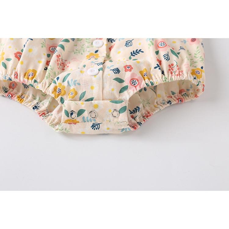 Bodysuit cho bé, áo liền quần bé gái họa tiết hoa nhí cực xinh từ 6-12kg Easy Baby