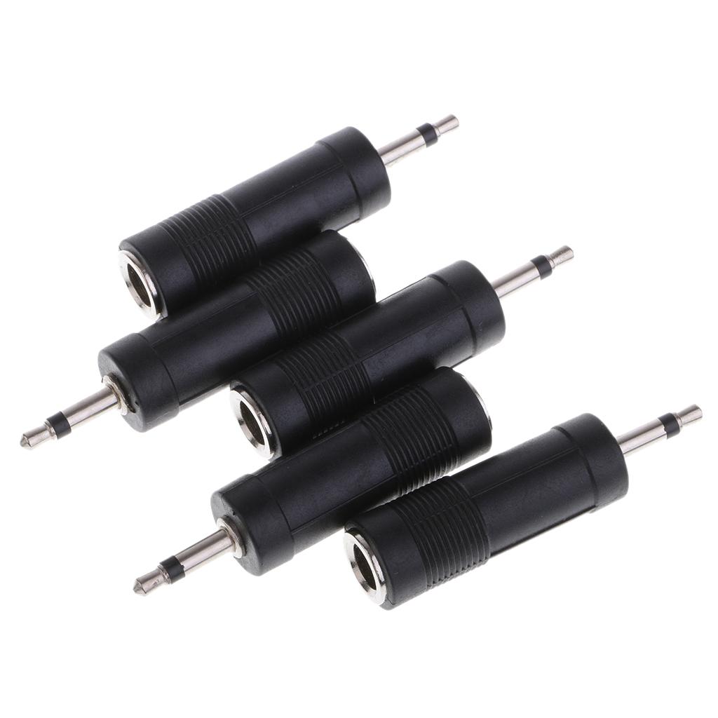 3.5 Mm 1/8 Nam Cắm Đơn 6.35 Mm 1/4 Nữ Jack Chuyển Đổi Âm Thanh 5 Cái/bộ