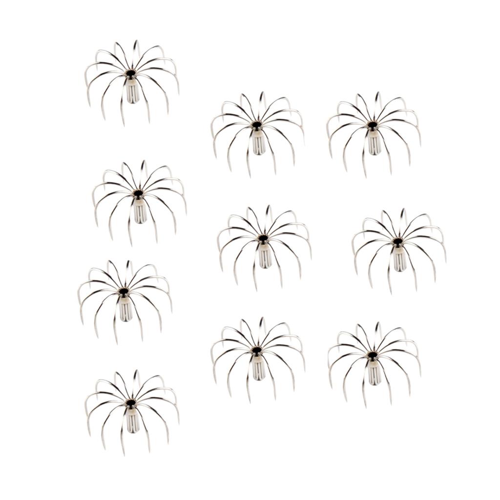 10pcs Sea Fishing Squid Hooks Octopus Hook Saltwater Fishing Lure Hard Bait 2.8cm/3.5cm/4.0cm/ 4.5cm