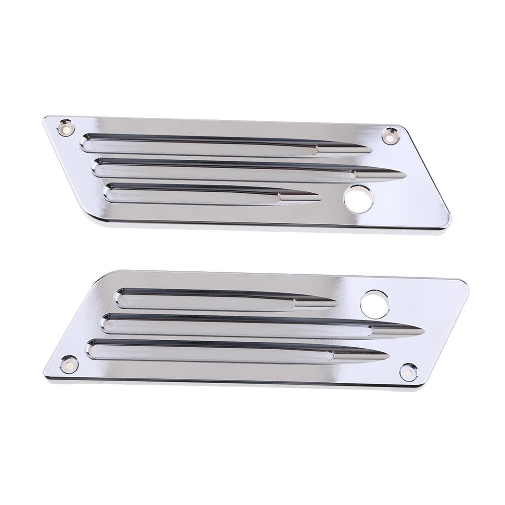 Chrome Billet Latch Cover For Harley Touring Saddlebag 93-13