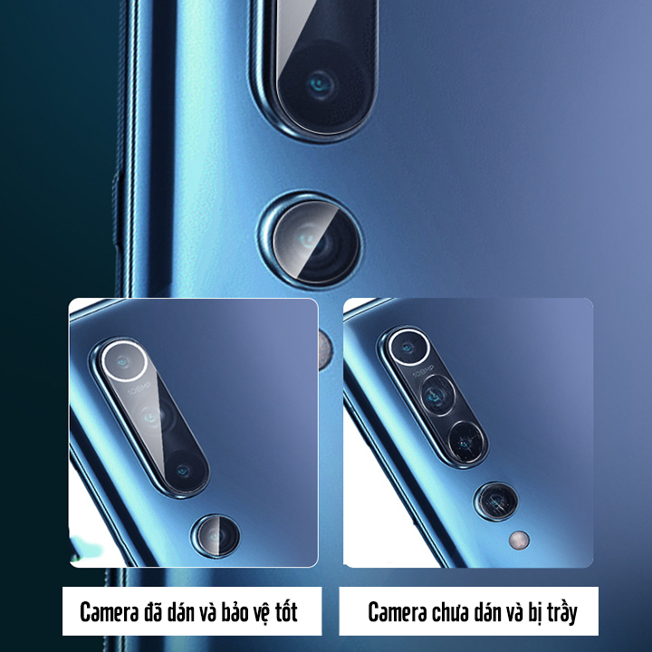 Kính cường lực cho Camera Xiaomi Mi 10 Pro
