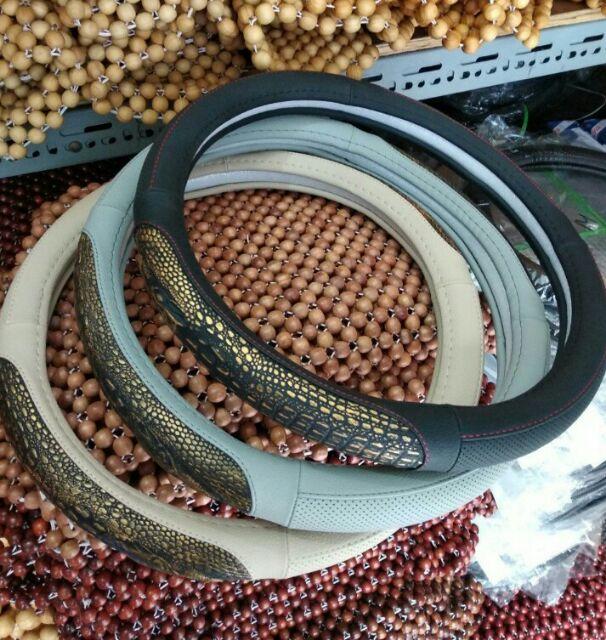 Bọc vô lăng ô tô da cá sấu cao cấp cực chất ảnh thật