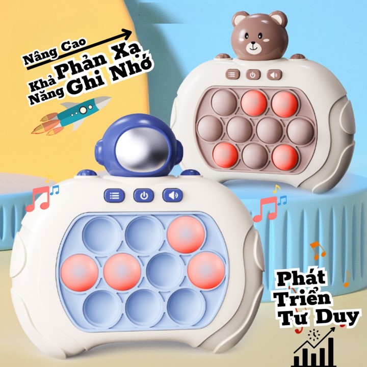 Đồ chơi Pop it thế hệ mới bấm nút theo đèn dành cho trẻ em