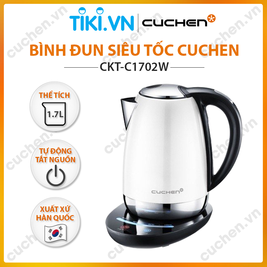 Bình đun siêu tốc Cuchen CKT-C1702W (Nhập khẩu chính hãng)